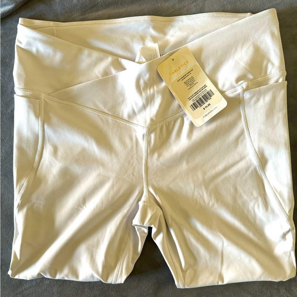 White Fabletics Leggings/ NWT / XL